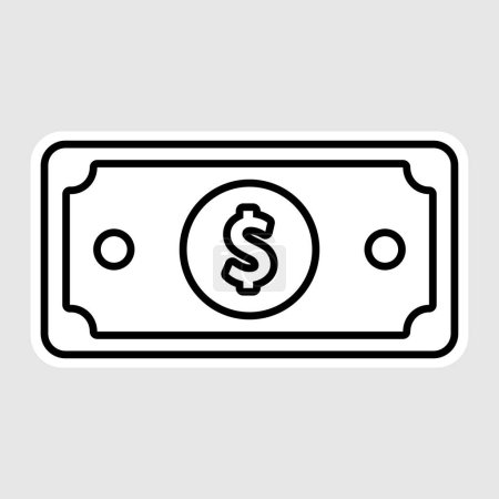 Ilustración de Icono de dinero en efectivo ilustración de imagen. Diseño vectorial. - Imagen libre de derechos
