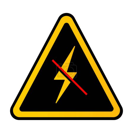 Power blackout. Electricity sign and symbol. Vector design.