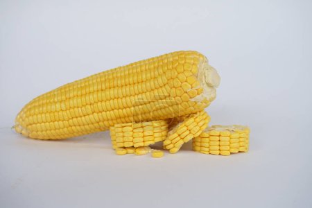 Téléchargez les photos : Maïs avec fond blanc - en image libre de droit