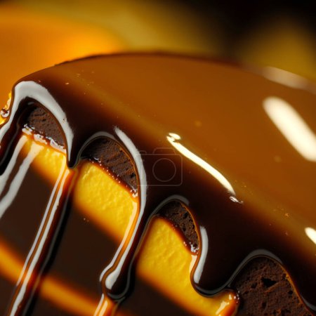 Téléchargez les photos : Gâteau de couche de chocolat avec garniture de fruits - en image libre de droit