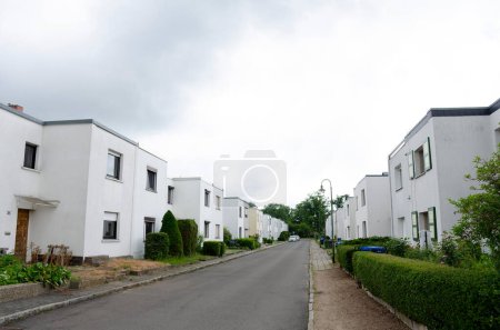 Foto de Houses from the Bauhaus architecture in Dessau and Weimar - Imagen libre de derechos
