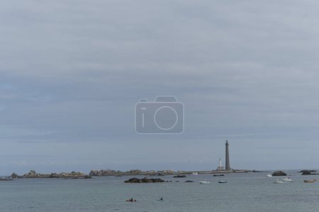 Téléchargez les photos : Le fameux phare de l'Ile Vierge en Bretagne du Nord, France - en image libre de droit