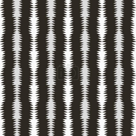 Téléchargez les photos : Illustration zèbre noir-blanc couleur zigzag rayures fond de motif sans couture. Utilisation pour tissu, textile, éléments de décoration intérieure, tapisserie d'ameublement, emballage. - en image libre de droit