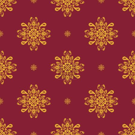 Photo for Ikat paisley floral colorful pattern. Illustration ikat paisley floral seamless pattern. Ikat ethnic floral pattern use for fabric, textile, home decoration elements, upholstery, wrapping, etc. - Royalty Free Image