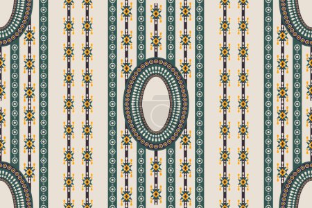 Illustration for African wallpaper pattern. Vector geometric stripes seamless pattern African style. African stripes pattern use for fabric, textile, home interior decoration elements, upholstery, wrapping, mural, etc - Royalty Free Image