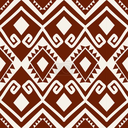 Téléchargez les illustrations : Modèle géométrique ethnique du sud-ouest. Vector aztec Navajo forme géométrique motif sans couture. Utilisation de motif géométrique aztèque pour tissu, textile, courtepointe, tapis, murale, papier peint, tapisserie d'ameublement, emballage, etc.. - en licence libre de droit