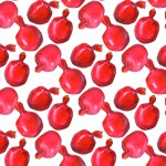 pattern with ripe red pomegranates for design, textile, wallpaper