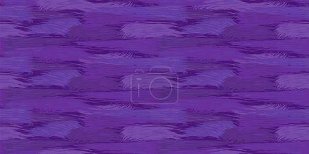 Artistic abstract oil messy brush strokes texture seamless pattern. Monochrome violet splashes of paint on a purple background. Vector hand drawn sketch. Collage template for designs.