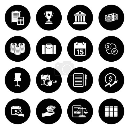 Illustration for Accounting icon set, accounting vector set flat design sign symbol - Royalty Free Image