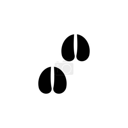 Ilustración de Huella de vaca icono símbolo de signo vectorial - Imagen libre de derechos