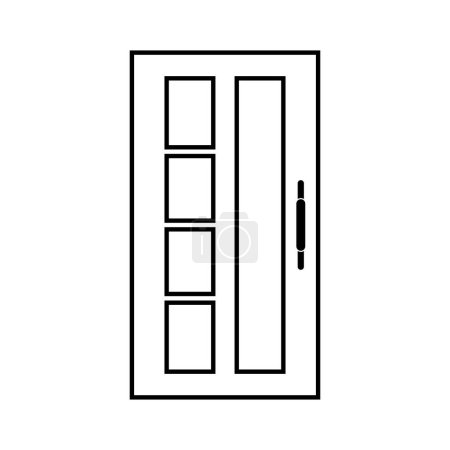 Illustration for Doors icon set vector sign symbol - Royalty Free Image
