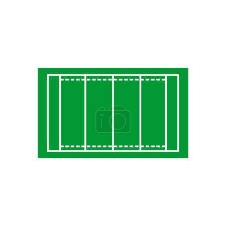 Ilustración de Campo de rugby icono símbolo de signo vectorial - Imagen libre de derechos