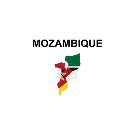 Ilustración de Mapas de Mozambique icono símbolo de signo vectorial - Imagen libre de derechos