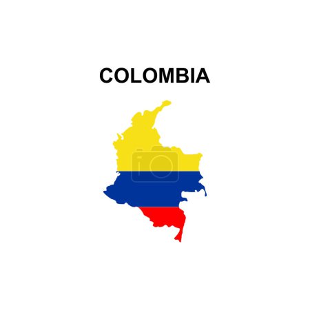Illustration for Maps of Colombia icon vector sign symbol - Royalty Free Image