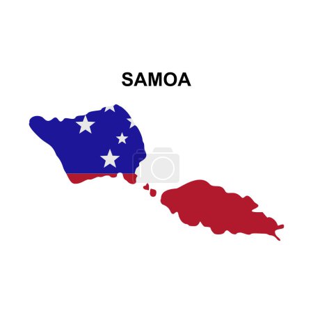 Illustration for Maps of Samoa icon vector sign symbol - Royalty Free Image