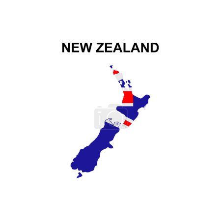 Ilustración de Mapas de Nueva Zelanda icono símbolo de signo vectorial - Imagen libre de derechos