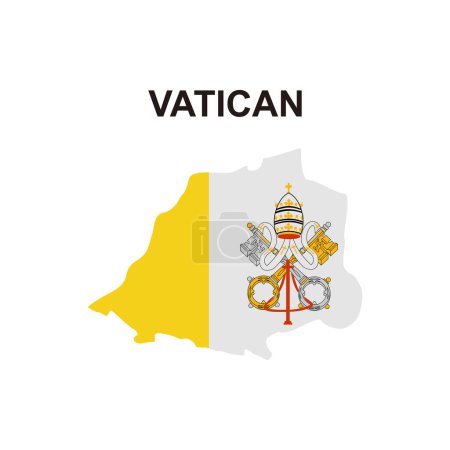 Illustration for Maps of Vatican icon vector sign symbol - Royalty Free Image