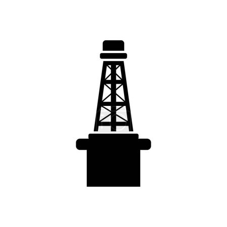 Illustration for Drilling oil icon vector sign symbol - Royalty Free Image