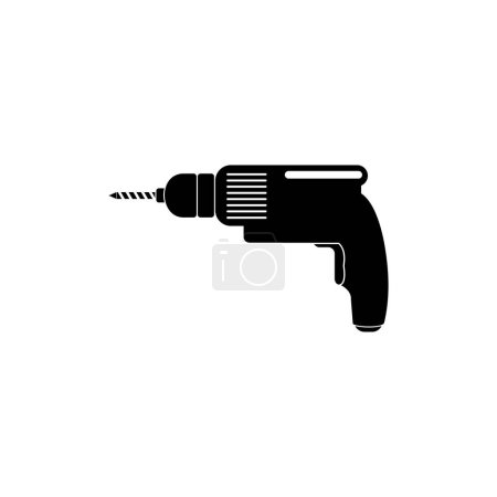 Illustration for Carpentry machine tools icon set vector symbol - Royalty Free Image