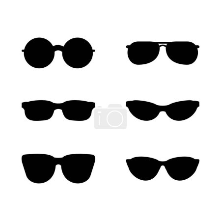 Illustration for Eyeglasses icon vector symbol illustration - Royalty Free Image
