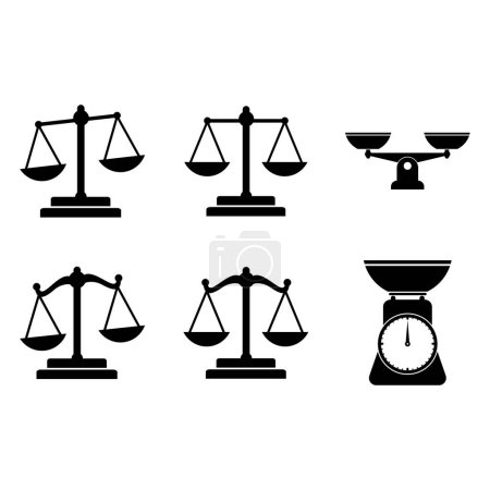 Ilustración de Escala icono vector símbolo ilustración - Imagen libre de derechos