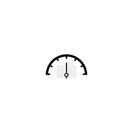 Ilustración de Icono de velocímetro conjunto vector símbolo - Imagen libre de derechos