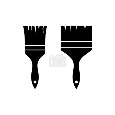 Illustration for Paint brush icon vector sign symbol - Royalty Free Image