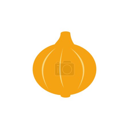 Illustration for Onion icon vector symbol isolated illustration white background - Royalty Free Image