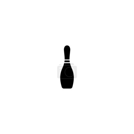 Illustration for Pin bowling icon set, pin bowling vectorv set - Royalty Free Image