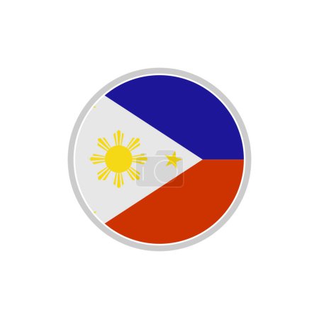 Téléchargez les illustrations : Philippines ensemble d'icônes drapeaux, Philippines icône de jour de l'indépendance ensemble signe vectoriel symbole - en licence libre de droit