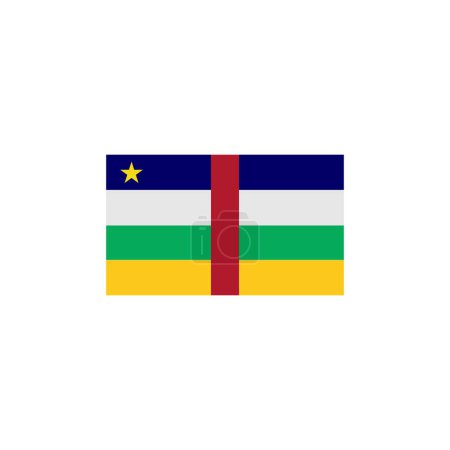 Téléchargez les illustrations : Ensemble d'icônes de drapeaux d'Afrique centrale, ensemble d'icônes de fête de l'indépendance d'Afrique centrale symbole vectoriel - en licence libre de droit
