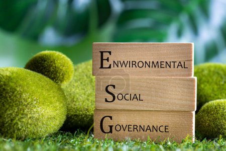 Photo for ESG Environmental, social, governance, concept, modern business based on the idea of sustainable development of the organization. taking into account both the environment, society and corporate governance - Royalty Free Image