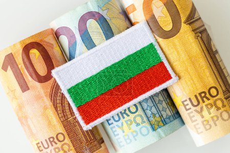 Foto de Bulgaria's accession to the euro zone, Euro adoption, Business concept, Adoption of the common European currency - Imagen libre de derechos