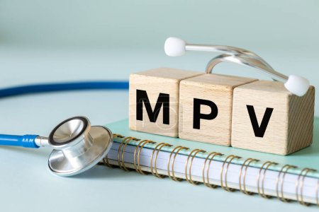 MPV, volumen medio de plaquetas, hemograma, análisis de sangre para diagnosticar trombocitemia