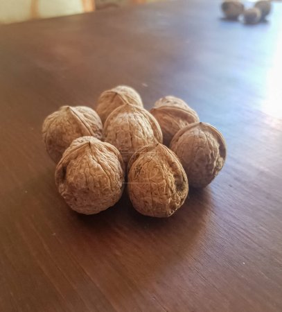Photo for See walnut seeds on a table - Royalty Free Image