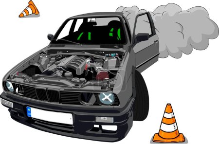 Ilustración de BMW serie 3 e30 - Imagen libre de derechos