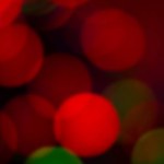 Festive Multi-Color Blurred Light Circles