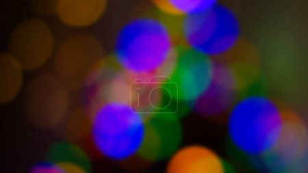 Téléchargez les photos : Christmas Light Bokeh Vibrant Color - en image libre de droit