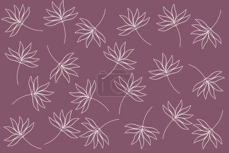 Téléchargez les photos : Seamless pattern of flowers in white color, on a lilac background.seamless pattern of flowers in white color, on a lilac background. - en image libre de droit