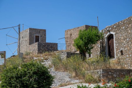 Photo for Very old windmills on a hill in Crete. High quality photo - Royalty Free Image