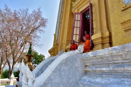 Photo for Wat Yannasang Wararam buddhist temple in Huai Yai in the Chonburi province of Thailand - Royalty Free Image