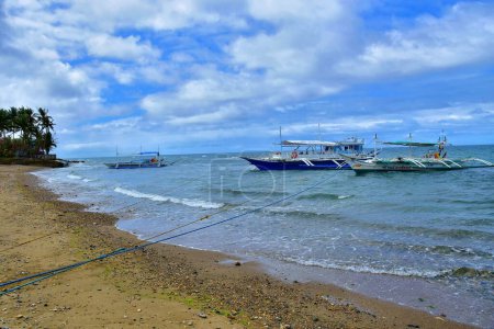 Foto de Barcos filipinos en el mar, Boracay, Filipinas - Imagen libre de derechos