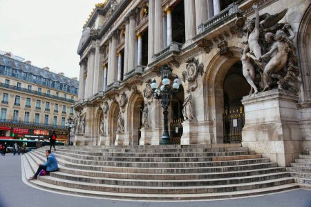 Photo for Paris, France - November 27, 2022: beautiful view of the Opera National de Paris or Grand Opera in Paris - Royalty Free Image