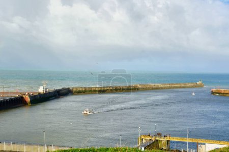 Photo for The harbor of Dieppe in the Normandy France - Royalty Free Image