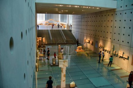 Photo for ATHENS, GREECE - OCTOBER 19, 2016: The Acropolis Museum is an archaeological museum focused on the findings of the archaeological site of the Acropolis of Athens in Greece. - Royalty Free Image