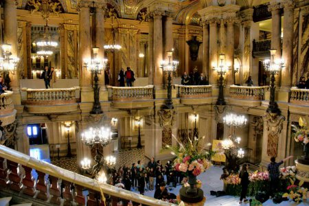 Photo for Paris, France - November 27, 2022: interior of Palais Garnier opera - Royalty Free Image