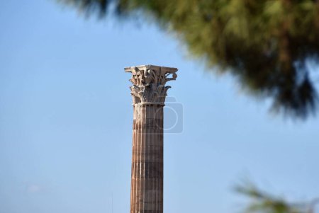 Photo for Details of Olympian Zeus Temple in Athens, Greece. - Royalty Free Image