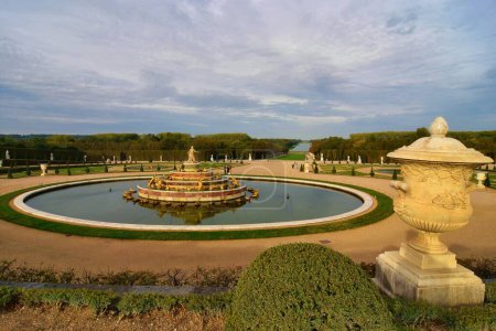 Photo for Versailles, France - October 2, 2022: Famous palace Versailles with beautiful garden and park - Royalty Free Image