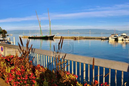 Téléchargez les photos : Belle vue sur Montreux et le lac Léman, Suisse. - en image libre de droit