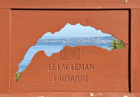 Photo for Evian-les-Bains, France - September 9, 2022: Old town buildings in Evian-les-Bains city in France - Royalty Free Image